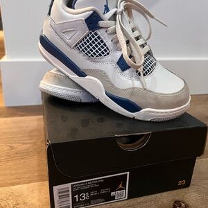 Jordan Kids' Sneakers - White, Blue, and Gray